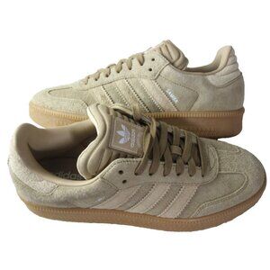 Adidas Men's Samba XLG Suede Sneakers Cardboard Beige Gum Sizes NIB JI3196